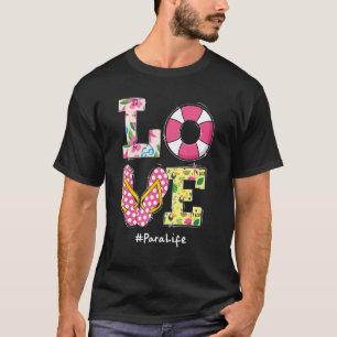 Love Para Life Last Day Of School Summer Beach Poo T-Shirt