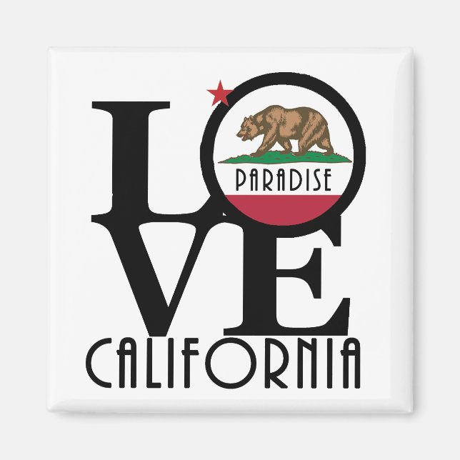 LOVE Paradise California Magnet (Front)