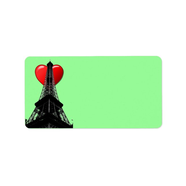 Love Paris Address Label (Front)