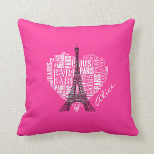 Love Paris   Adorable Eiffel Tower Cushion