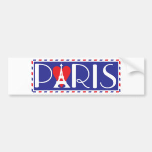 Love Paris Bumper Sticker