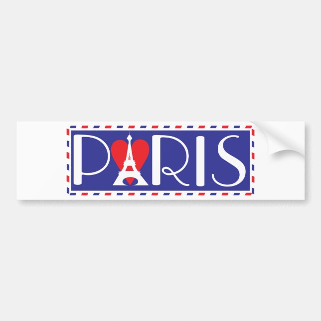 Love Paris Bumper Sticker (Front)
