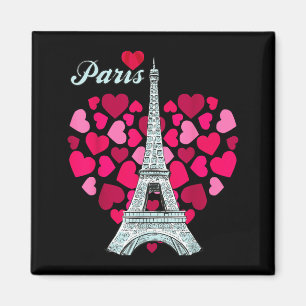 Love Paris Heart Eiffel Tower Souvenir France Fren Magnet