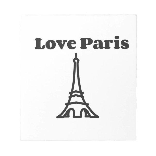 Love Paris Notepad (Front)