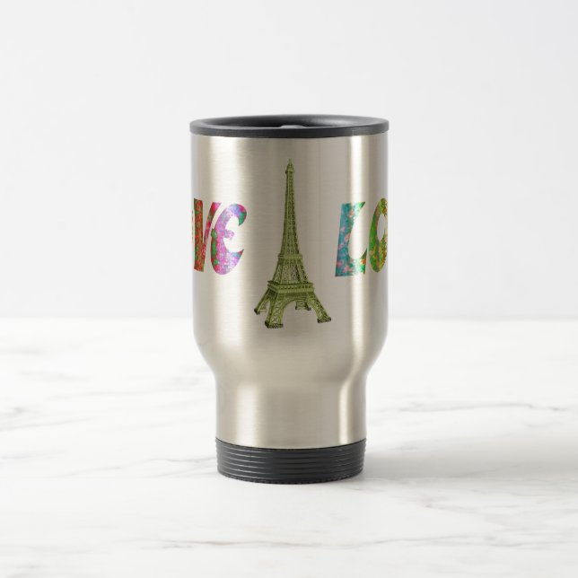 Love ParisTravel Mug (Center)