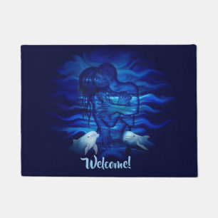 Love, Passion act - pair with Dolphin pair Doormat