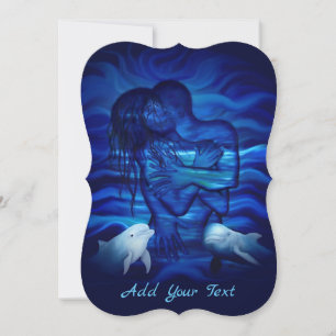 Love, Passion act - pair with Dolphin pair Invitation