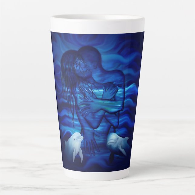 Love, Passion act - pair with Dolphin pair Latte Mug (Front)