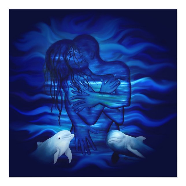 Love, Passion act - pair with Dolphin pair Photo Print (Front)