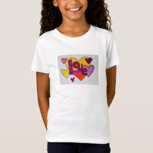 Love Patchwork Hearts Word Art Shirts