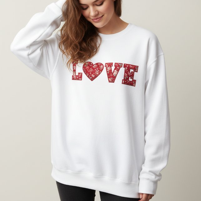 LOVE Patchwork Sweatshirt (Creator Uploaded)