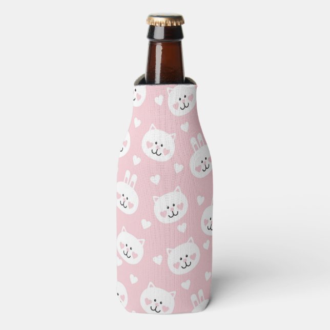 Love Pattern 2 Bottle Cooler (Bottle Front)