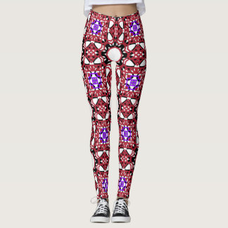 love pattern designed leggings