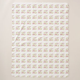 Love Pattern Sherpa Blanket