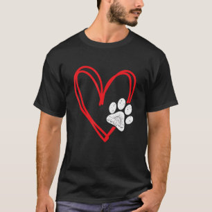 Love Paw  Dog Paw Mum T-Shirt