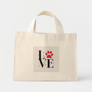 Love Paw Print – Cute Pet Lover Tote Bag