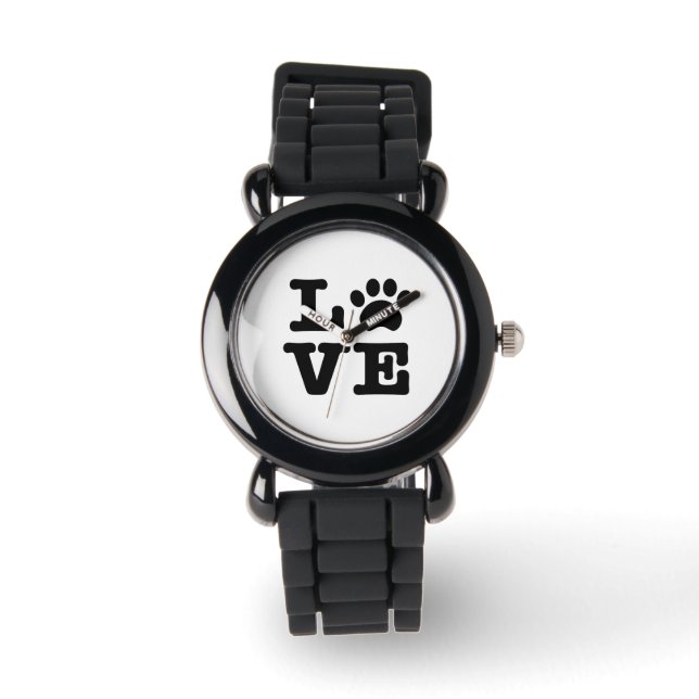 Love Paw Print Watch (Front)