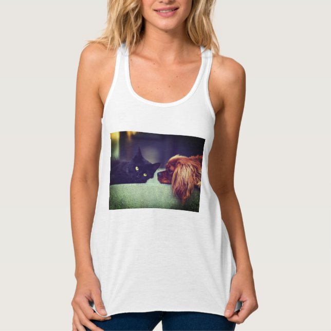 Love, Paws, and Whiskers Singlet (Front)