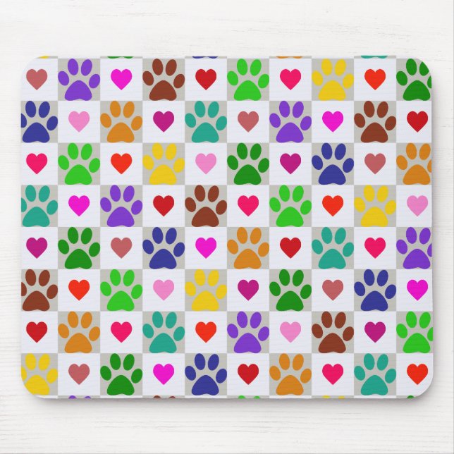 LOVE PAWS MOUSE PAD (Front)