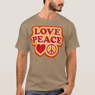Love Peace 70s Retro Design T-Shirt