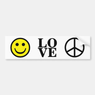 LOVE Peace Bumper Sticker