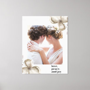 love peace canvas print