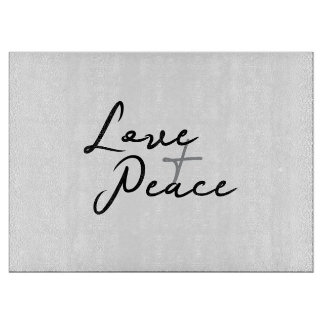 Love & Peace Cutting Board (Front)