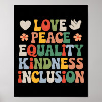 Love Peace Diversity Inclusion Equality Black Hist