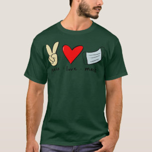 love peace face mask T-Shirt