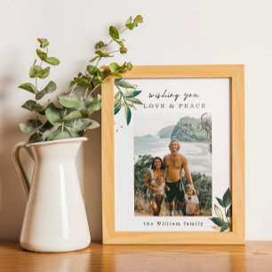 Love & Peace Family Photo Poster And Print