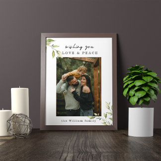 Love & Peace Family Photo Poster And Print