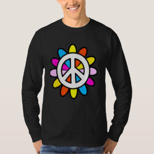Love Peace Freedom 60s 70s Tie Dye Hippie Costume T-Shirt