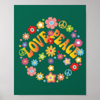 LOVE PEACE FREEDOM 60s 70s Tie Dye Vintage Hippie