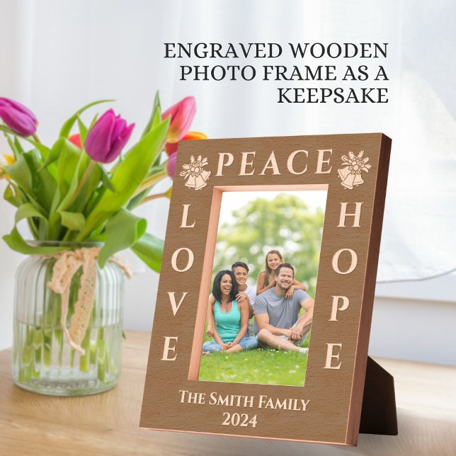 Love, Peace & Hope Christmas Greeting Picture Etched Frames (Creator Uploaded)