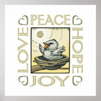 Love, Peace, Hope, Joy