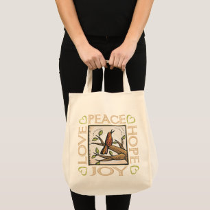 Love, Peace, Hope, Joy Tote Bag