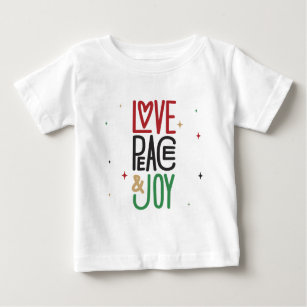 Love, Peace, & Joy Baby T-Shirt