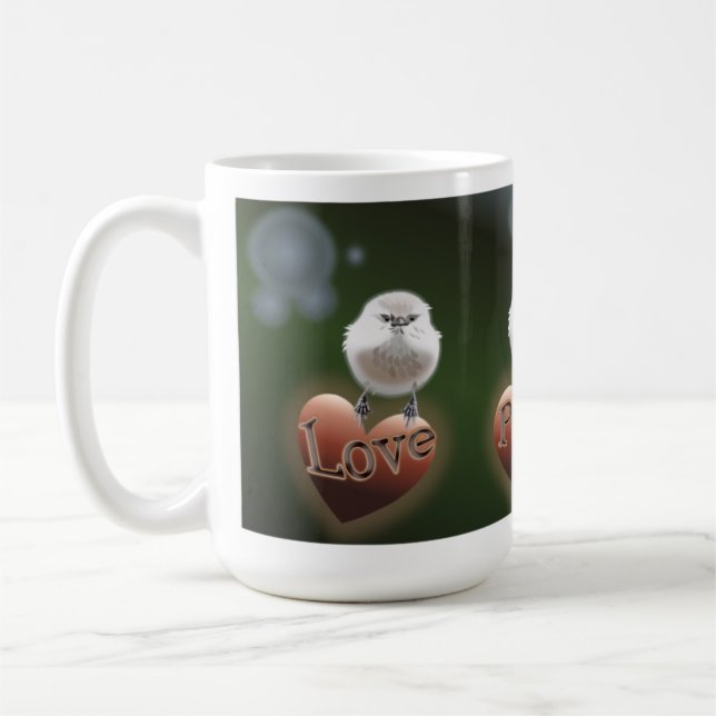 Love Peace Joy Birdie Mug (Left)