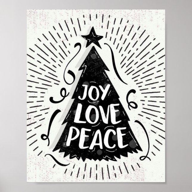 Love Peace Joy Christmas Poster (Front)