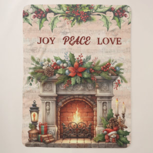 Love, Peace, Joy: Cosy Sherpa Blanket