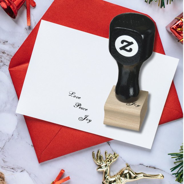 Love Peace Joy Inspirational Personal Rubber Stamp (Creator Uploaded)