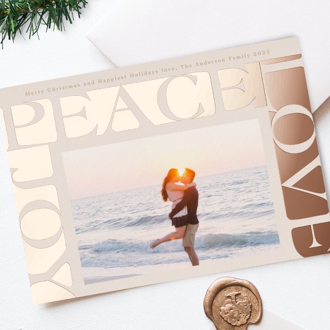 LOVE PEACE JOY photo frame blush rose gold (Creator Uploaded)