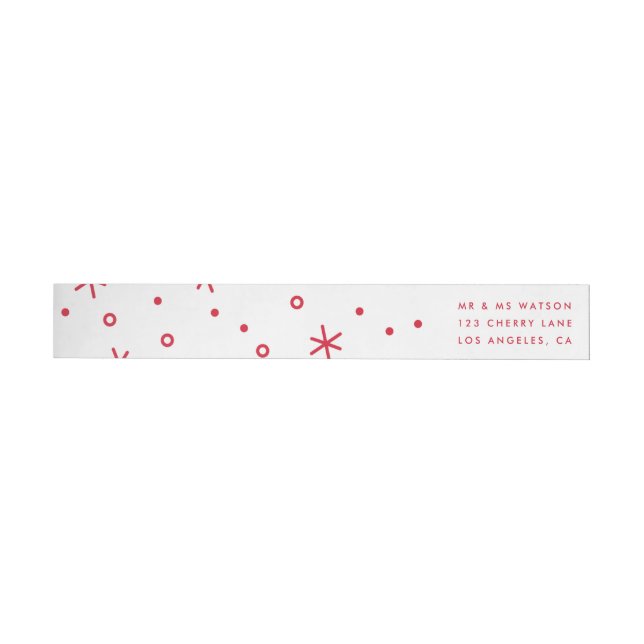 LOVE PEACE JOY to you Holiday Address Label (Individual)