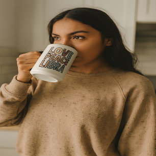 Love Peace Libra 15 oz Combo Mug