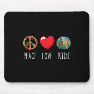 Love Peace Ride Horseback Riding Horse Lover Eques Mouse Pad