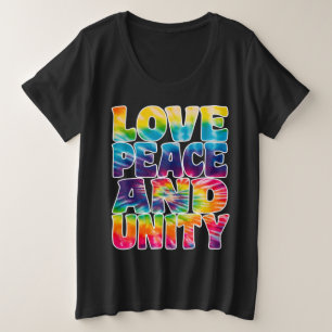 LOVE PEACE UNITY. PLUS SIZE T-Shirt