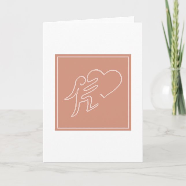LOVE (PEACH) THANK YOU CARD (Front)