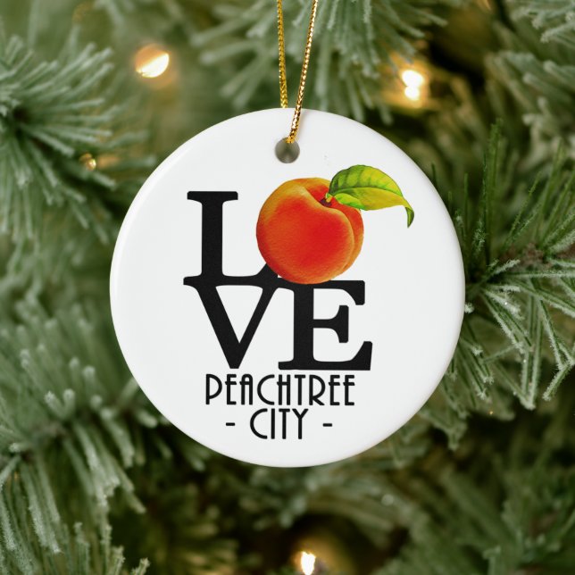 LOVE Peachtree City Ceramic Tree Decoration (Tree)