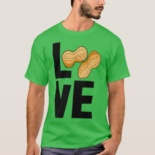 Love Peanuts Tasty Nutty Funny Gender Reveal Nuts  T-Shirt