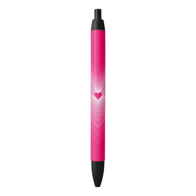 Love Pen with Pink Hearts (Front Vertical)